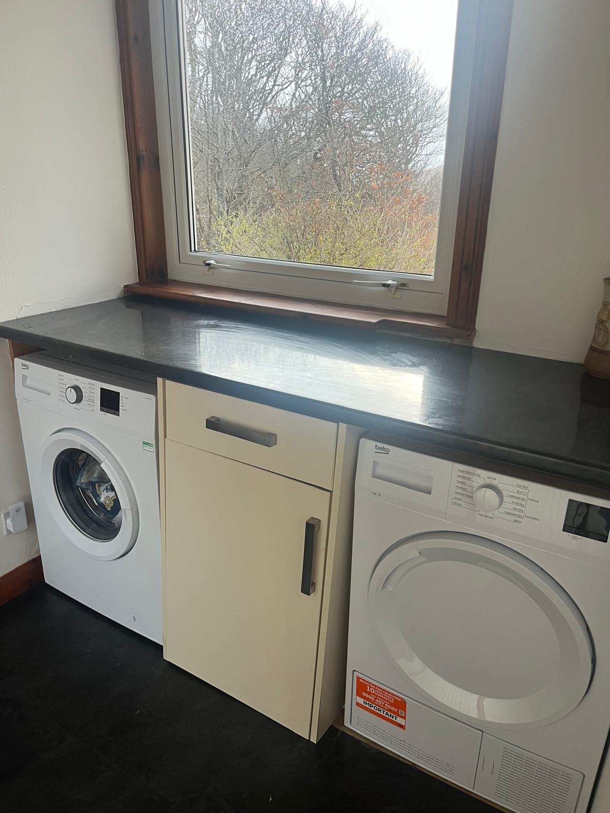 The utility room at Barra Woodview
